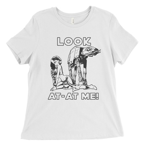 "Look AT-AT Me!" damski t-shirt luźny