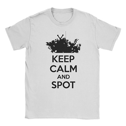 "Keep Calm and Spot" męski t-shirt