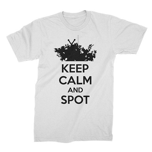 "Keep Calm and Spot" męski t-shirt slim