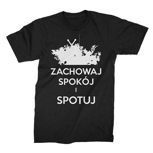 "Zachowaj Spokój i Spotuj" męski t-shirt slim